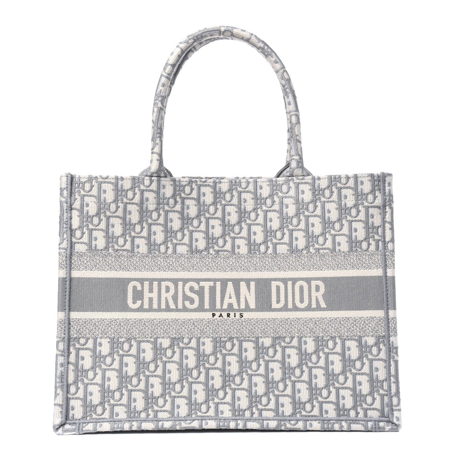Christian Dior Oblique Medium Book Tote Grey 1 of 9