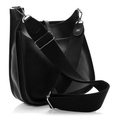 Hermes Taurillon Clemence Evelyne III PM Black 3 of 11