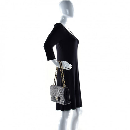 Chanel Lambskin Quilted Medium Double Flap Black 4 of 17