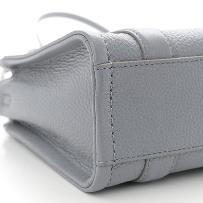 Marc Jacobs Grained Calfskin Mini The Tote Bag Grey 7 of 9