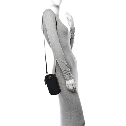Prada Saffiano Mini Crossbody Bag Black 2 of 12