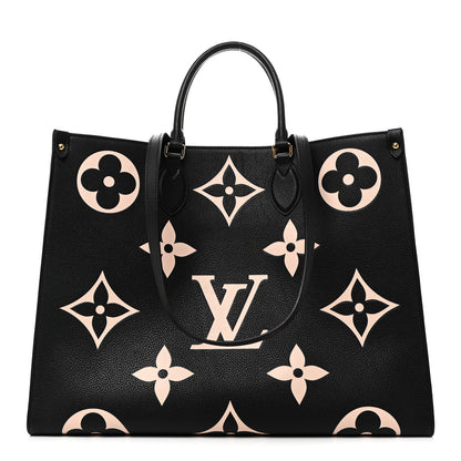 Louis Vuitton Empreinte Monogram Giant Onthego GM Black Beige 1 of 9