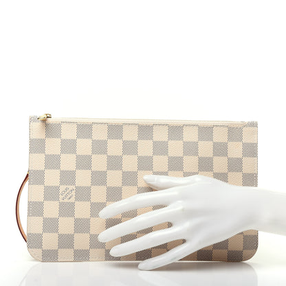 Louis Vuitton Damier Azur Neverfull MM GM Pochette 2 of 7