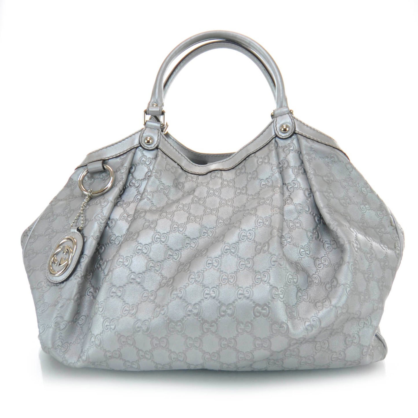 Guccissima Large Sukey Silver