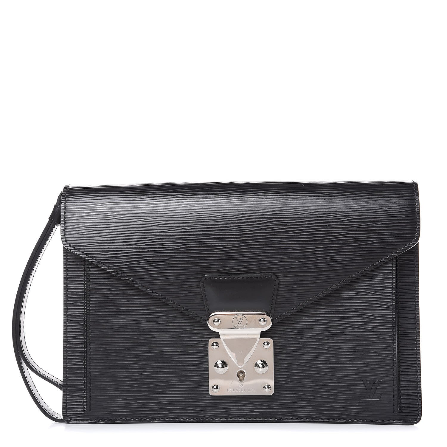 Louis Vuitton Epi Pochette Sellier Dragonne Clutch Black 1 of 9