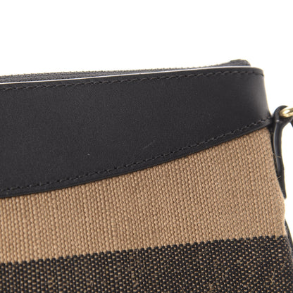 Burberry Mega Check Peyton Crossbody Clutch Bag Black 11 of 12