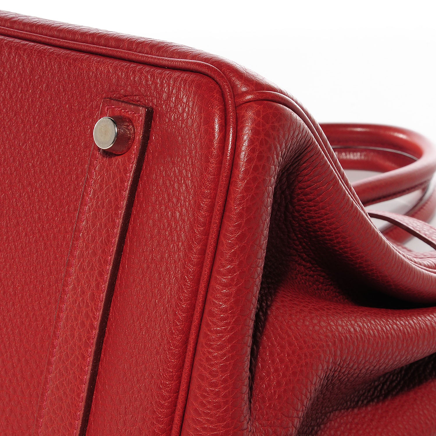 Hermes Togo Birkin 35 Rouge H and Ebene 7 of 24