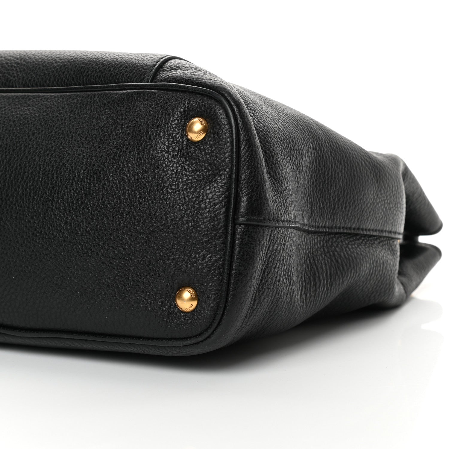Miu Miu Vitello Phenix Shoulder Bag Black 9 of 11