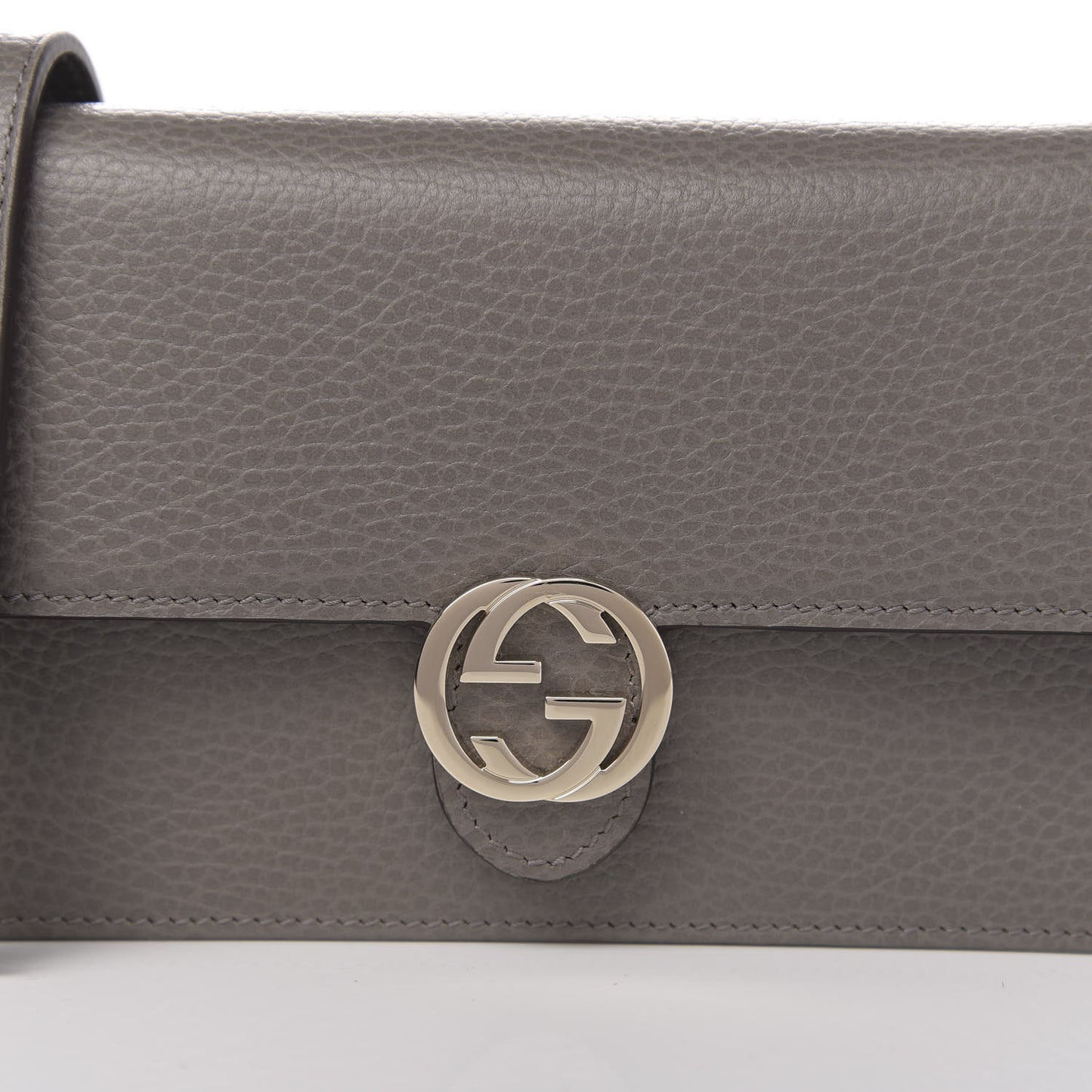 Dollar Calfskin Interlocking G Chain Wallet Loess