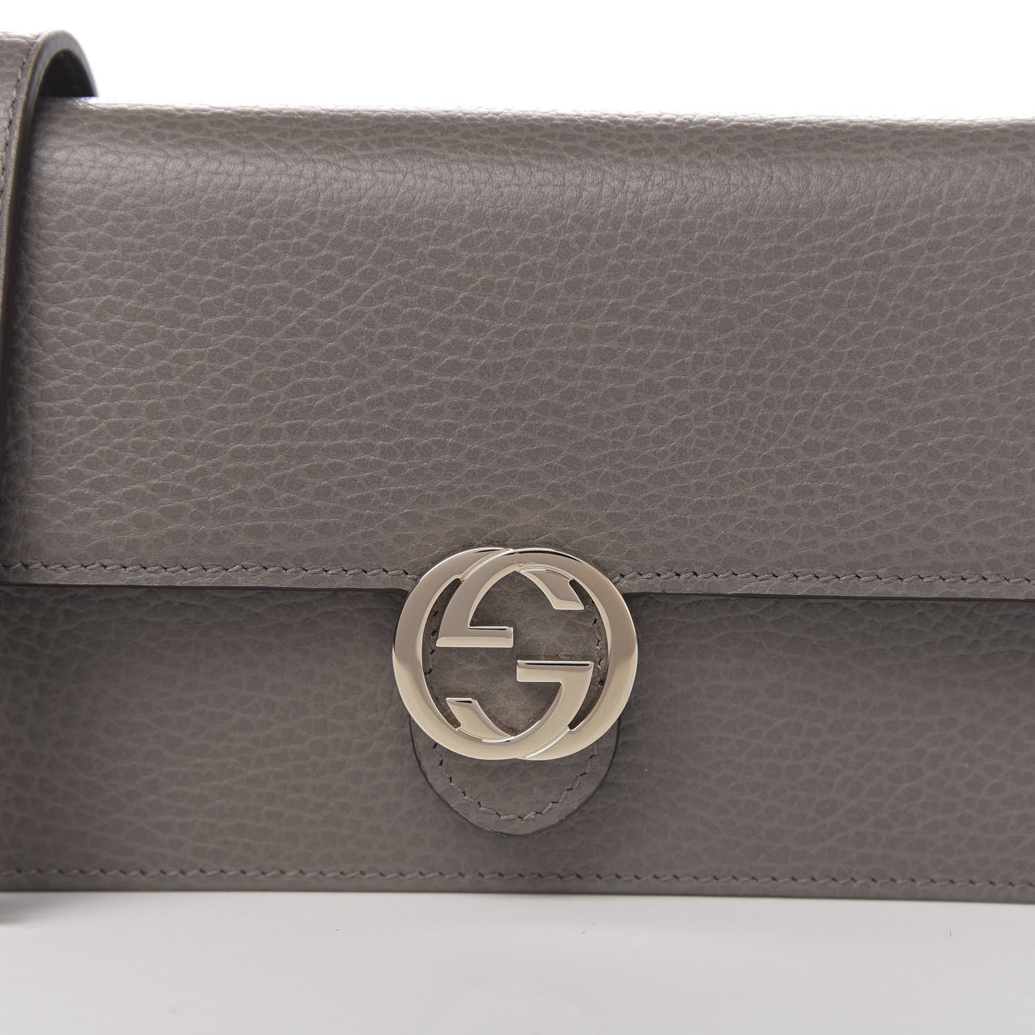 Gucci Dollar Calfskin Interlocking G Chain Wallet Loess 11 of 12