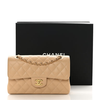 Chanel Caviar Quilted Small Double Flap Beige 13 of 13