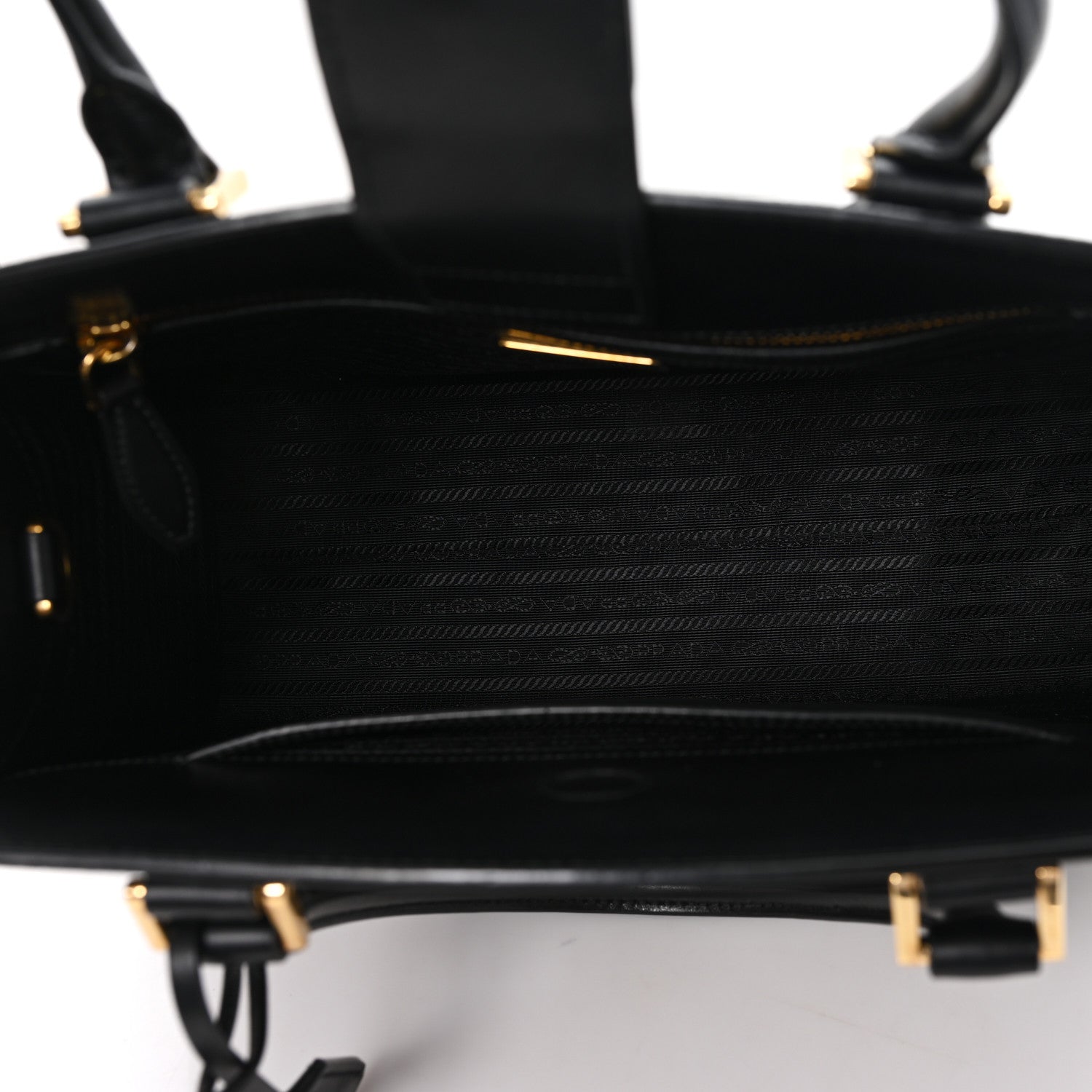 Prada Saffiano Soft Calfskin Large Tote Black 5 of 10