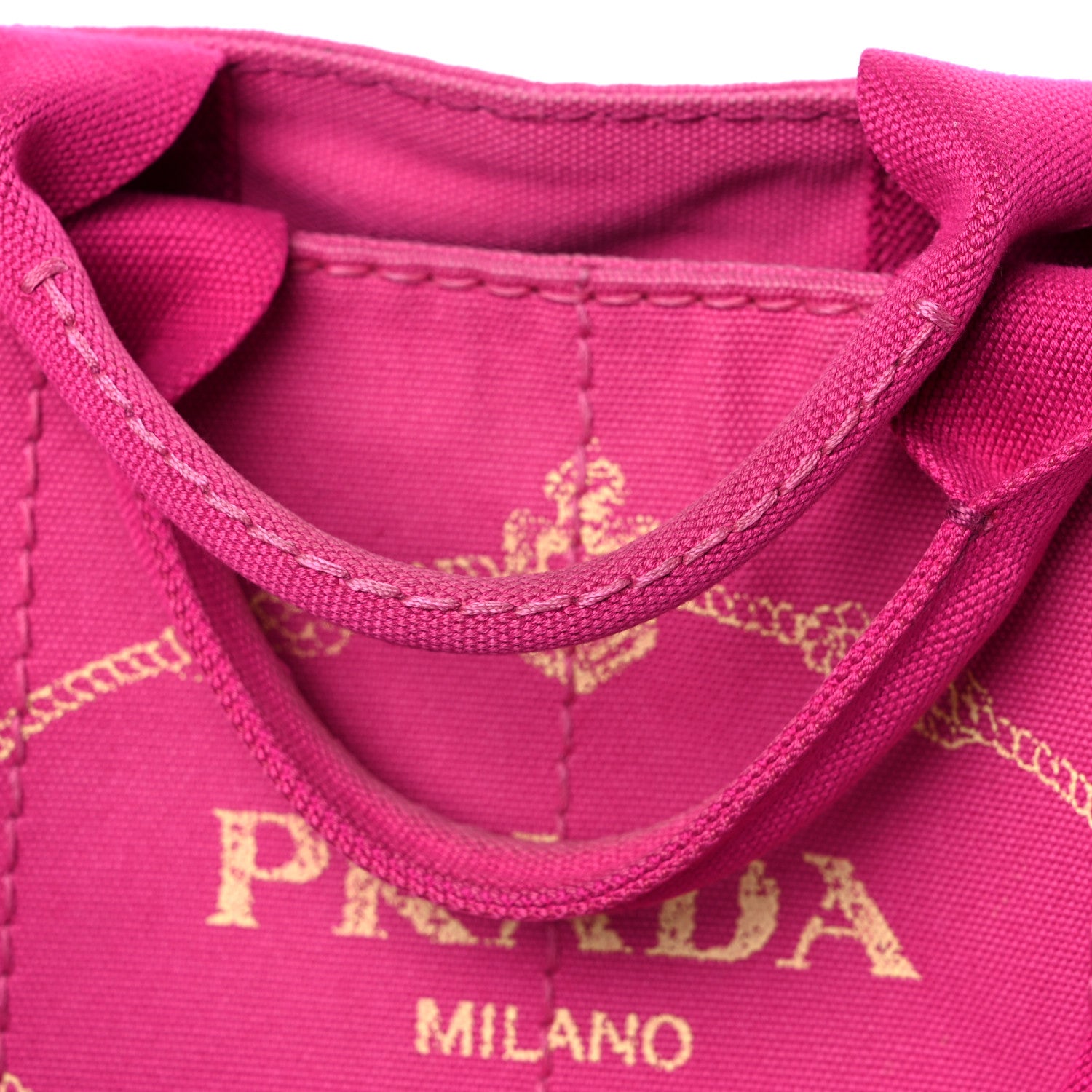 Prada Canapa Small Logo Tote Fuxia 15 of 17