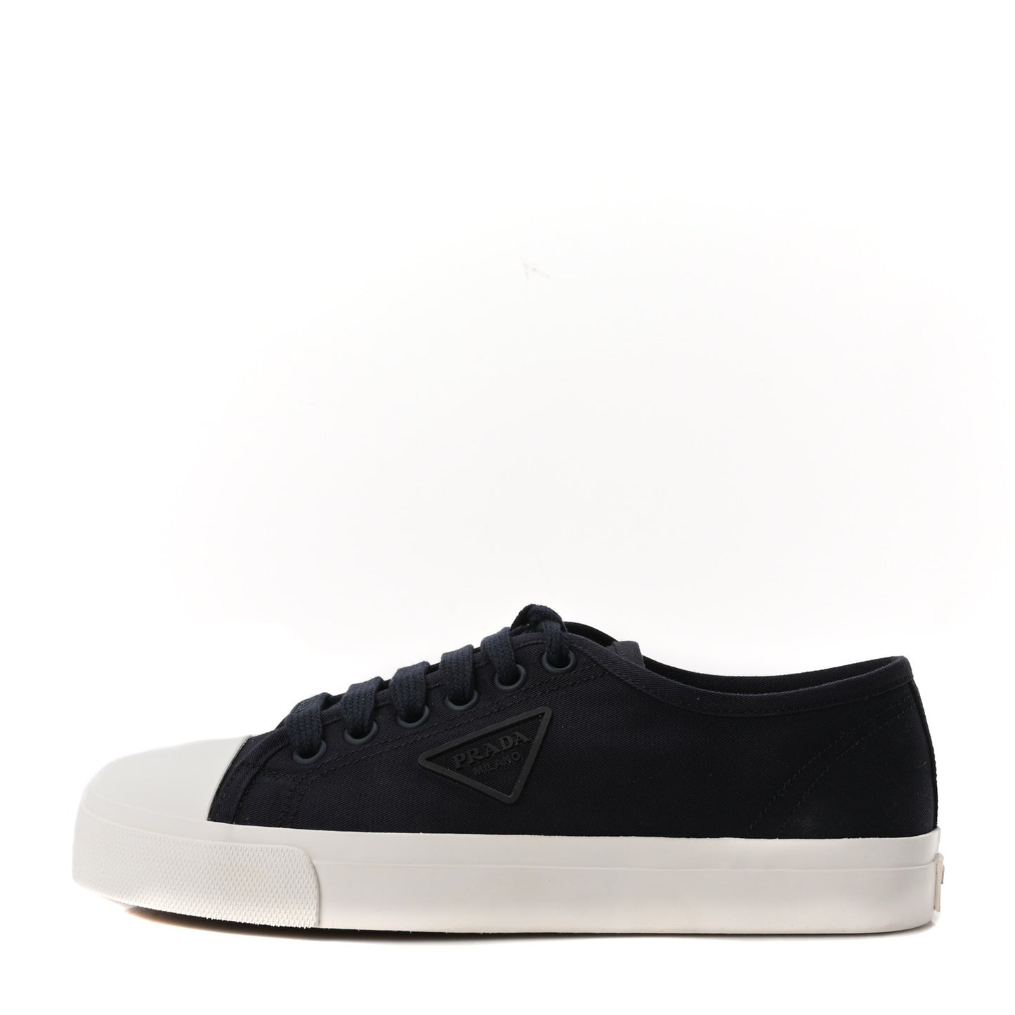 Drill Nylon Triangle Logo Sneakers 41 Navy