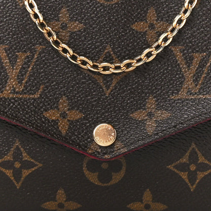 Louis Vuitton Monogram Pochette Felicie Chain Wallet Fuchsia 13 of 17