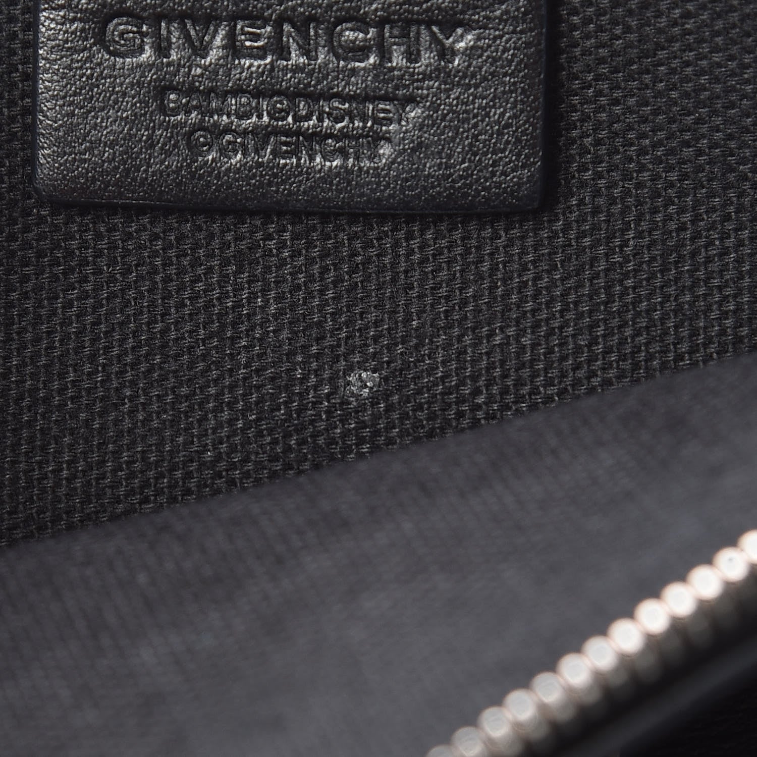 Givenchy Calfskin Bambi Print Medium Cosmetic Pouch Black 9 of 9