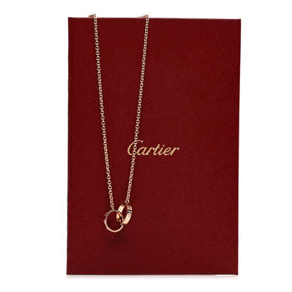 Cartier 18K Pink Gold Interlocking LOVE Necklace 5 of 5