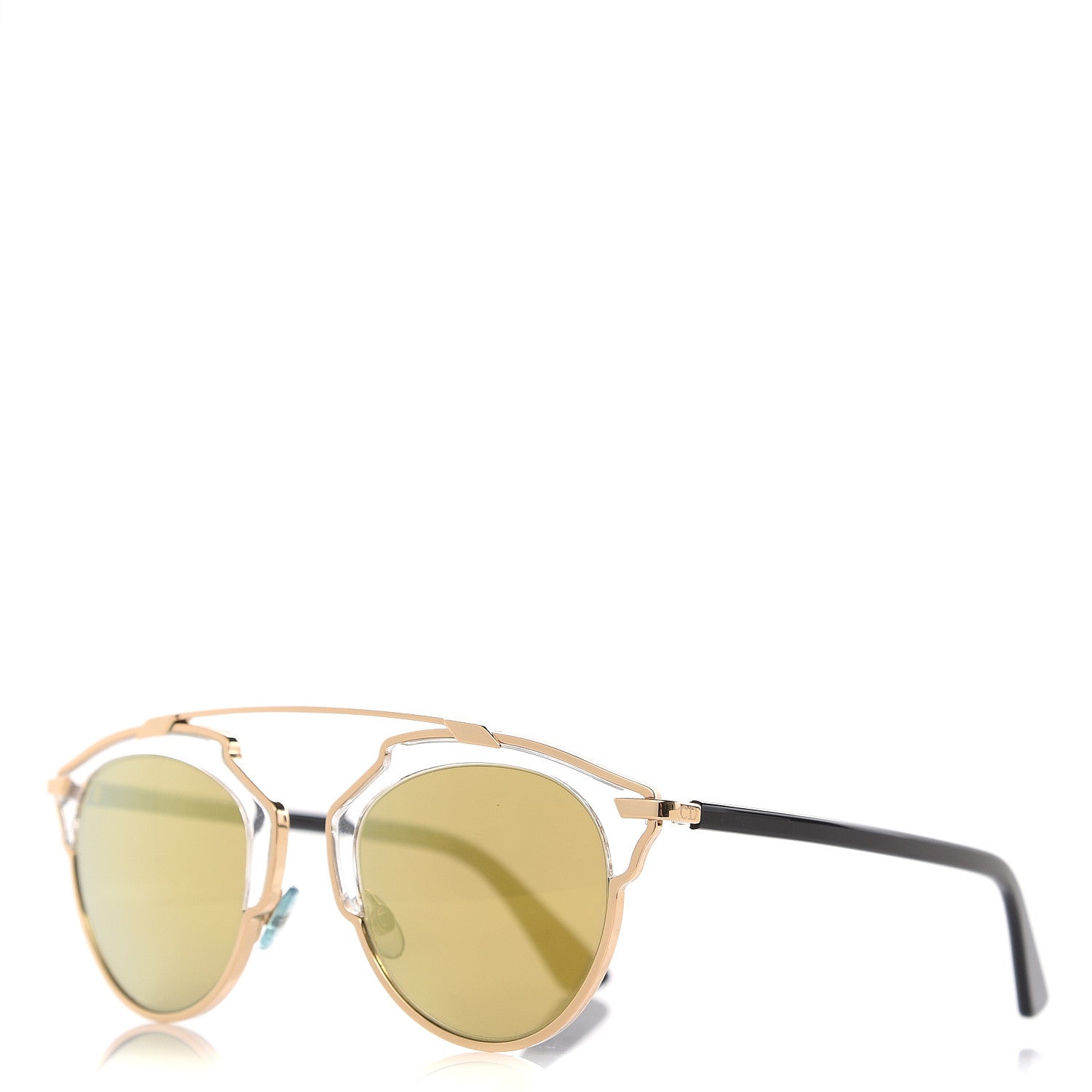 Christian Dior Mirrored So Real Sunglasses Gold 1 of 9