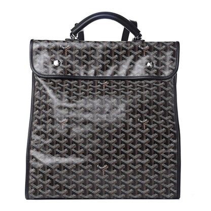 Goyard Goyardine Saint Leger Soft Briefcase Backpack Black 1 of 8