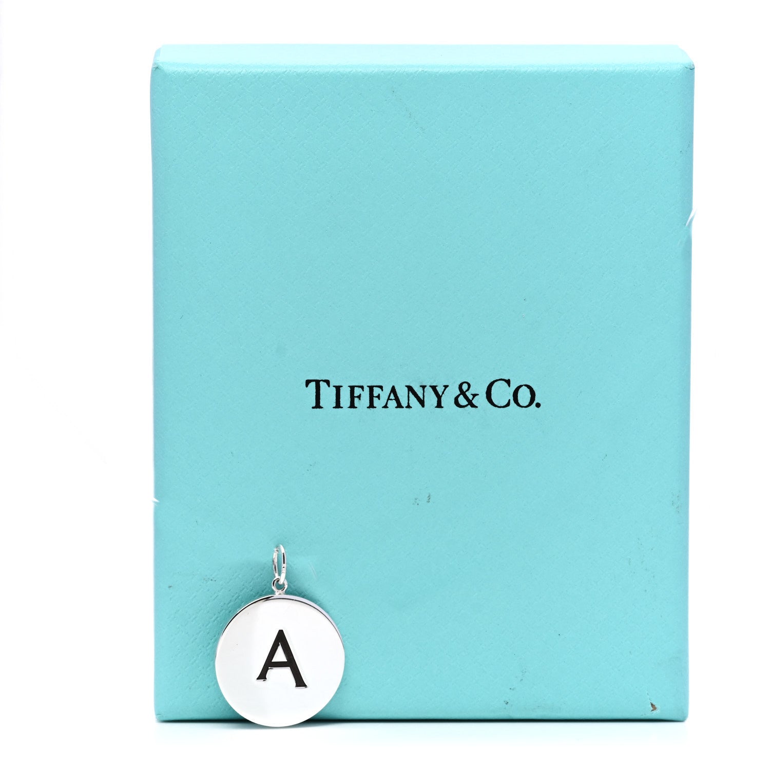 Tiffany Sterling Silver Block Letter A Charm 5 of 5