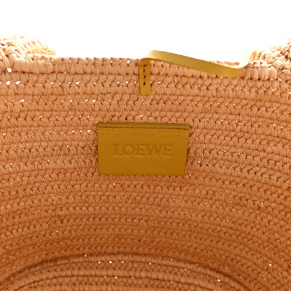 Loewe Raffia Calfskin Small Bunny Basket Tote Bag Natural 6 of 11