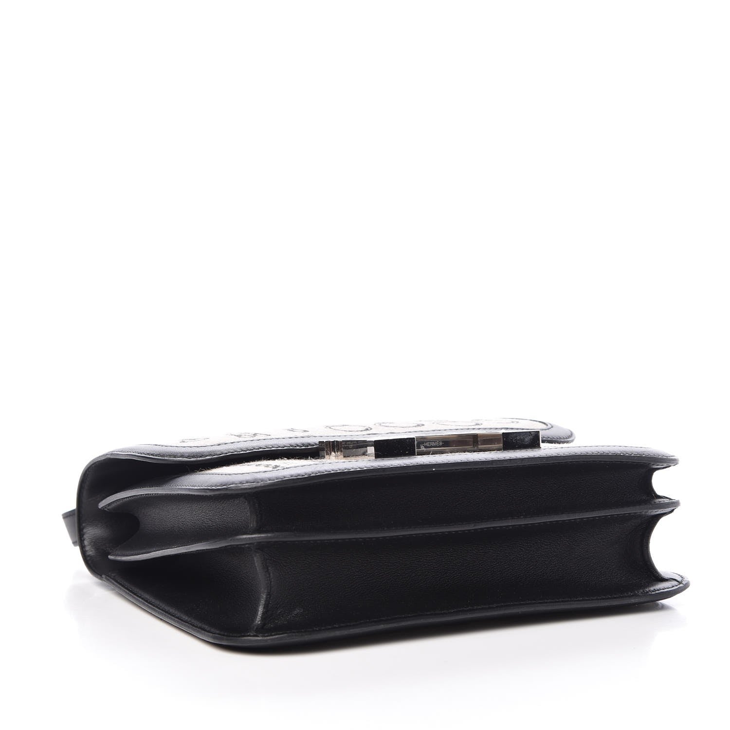 Hermes Swift Toile Dechainee Constance 24 Ficelle Black 4 of 8