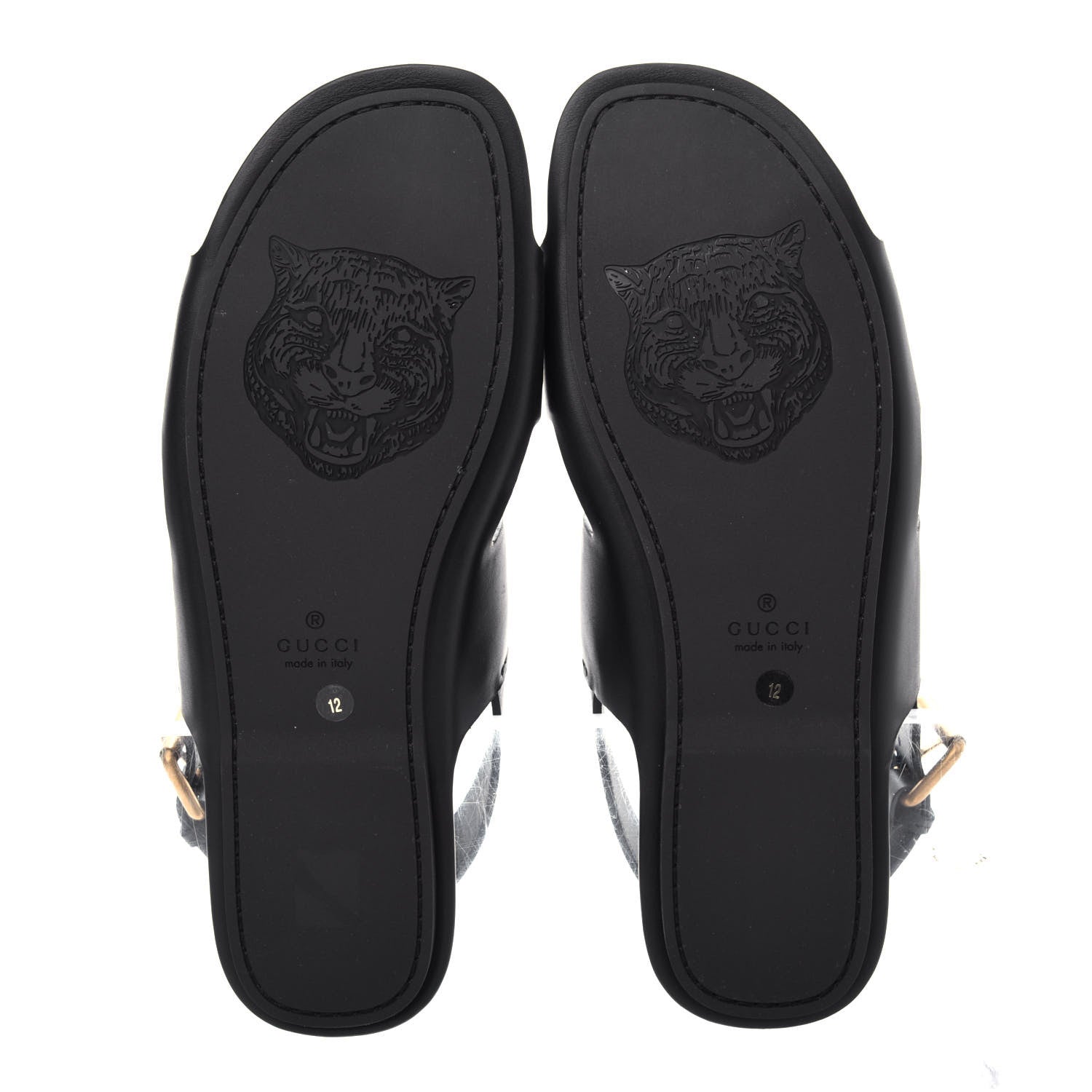 Gucci Calfskin Mens GG Marmont Sandals 12 Black 6 of 11