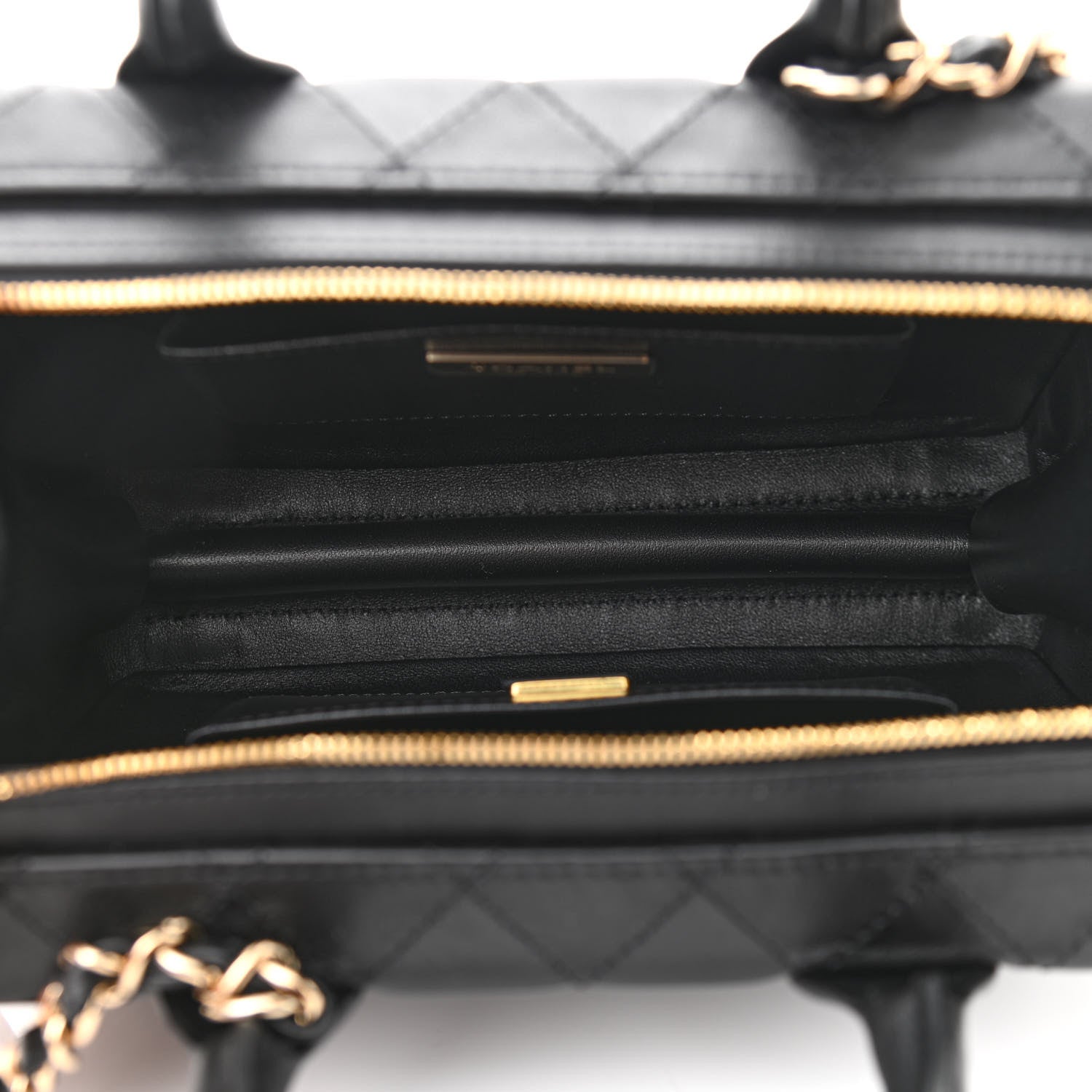 Chanel Calfskin Quilted Studded Square Vanity Case Black 5 of 11