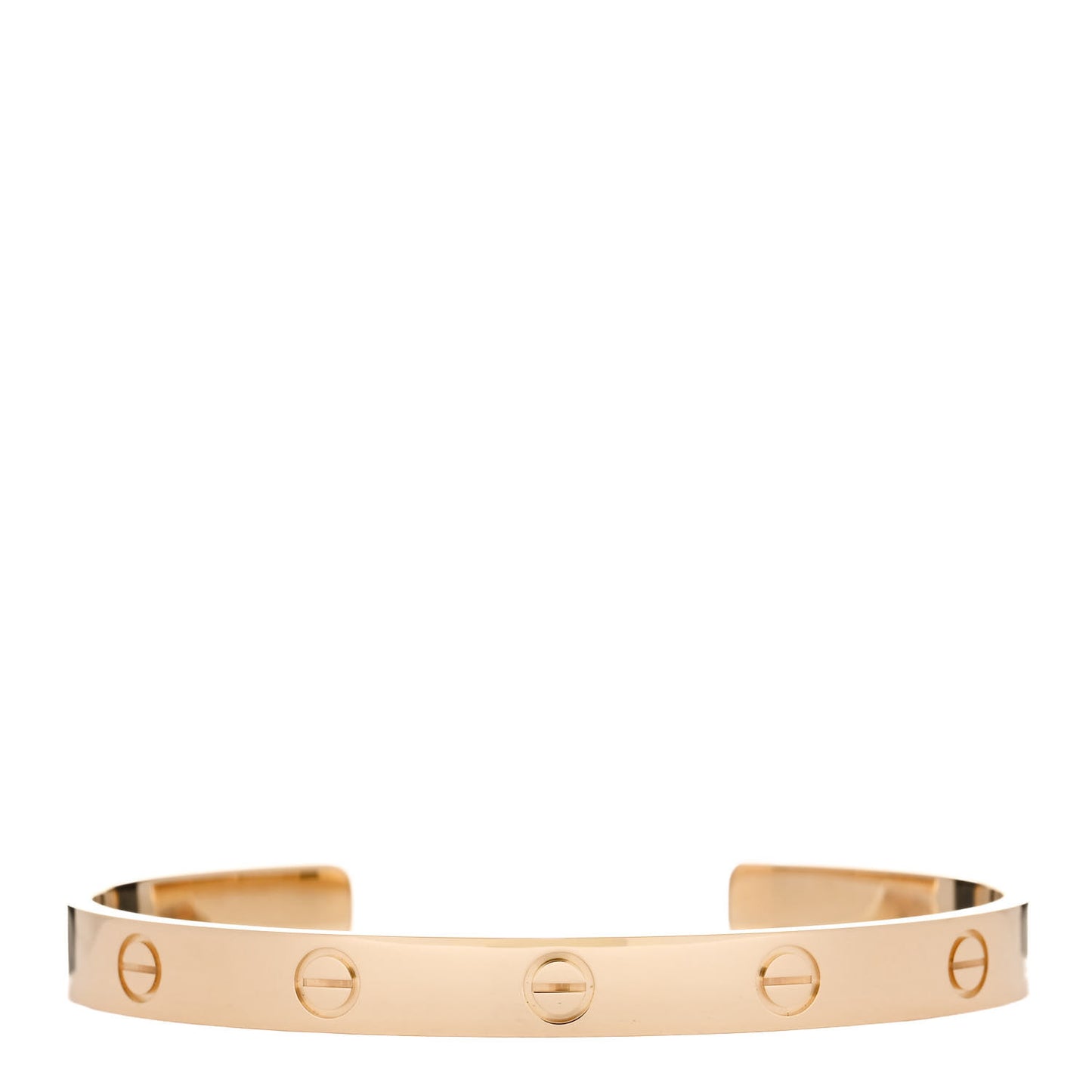 18K Yellow Gold LOVE Cuff Bracelet 18