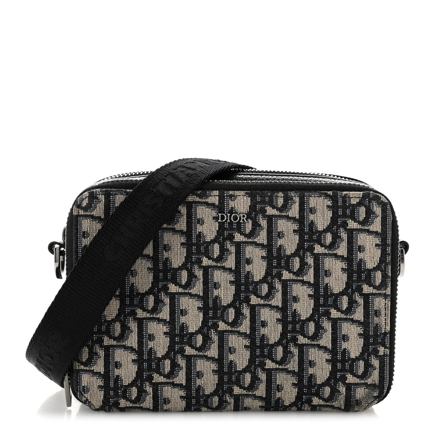 Christian Dior Oblique Pouch Navy Blue 1 of 13