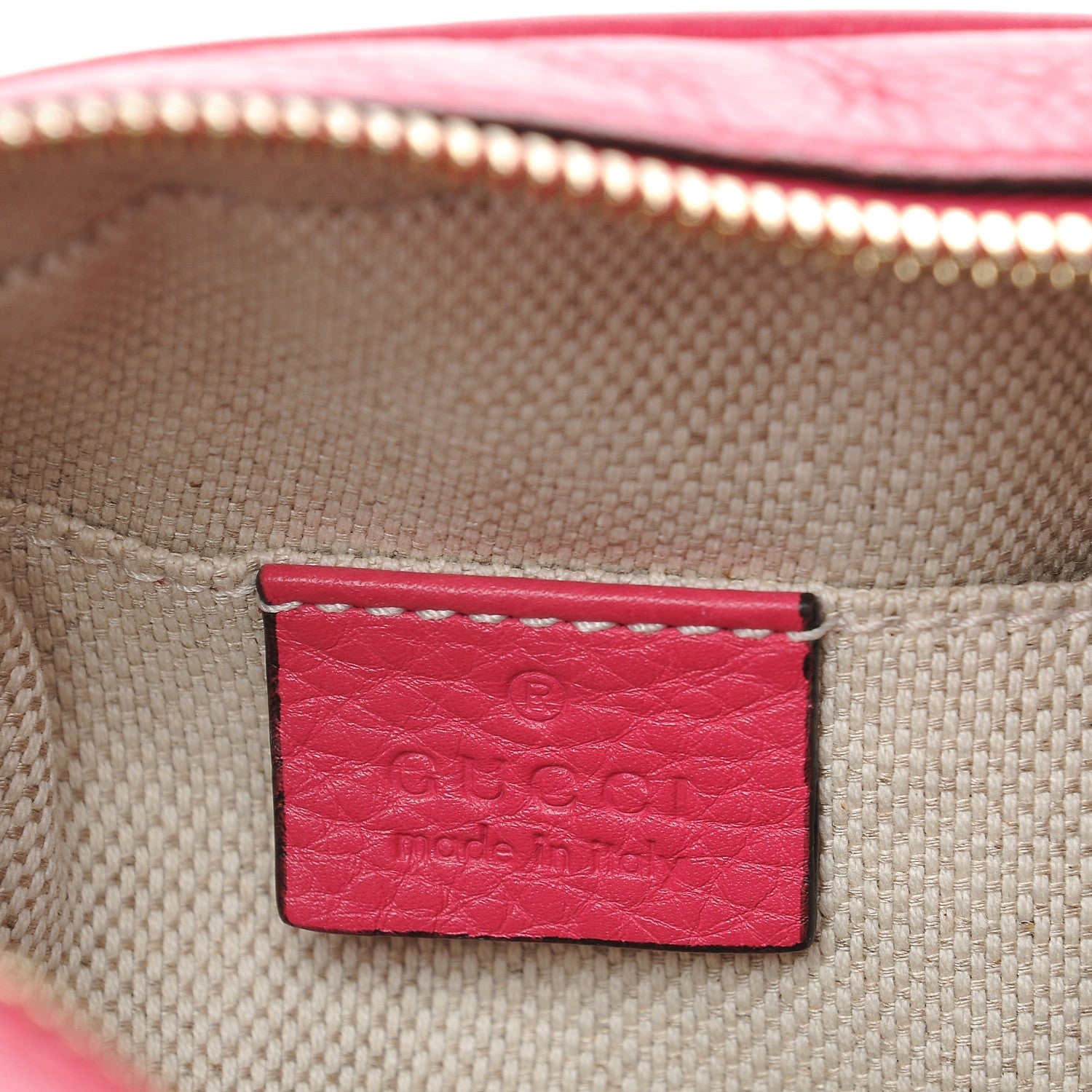 Gucci Pebbled Calfskin Small Soho Disco Bag Pink 6 of 7