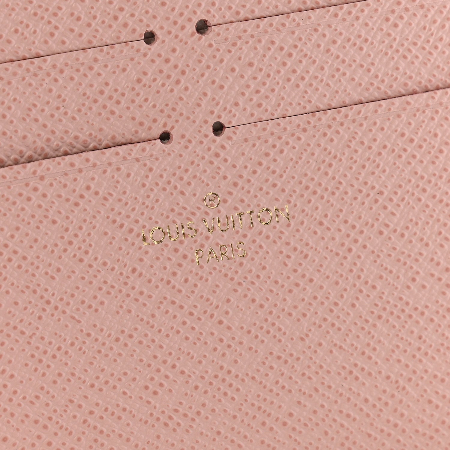 Louis Vuitton Calfskin Felicie Card Holder Insert Rose Ballerine 6 of 8