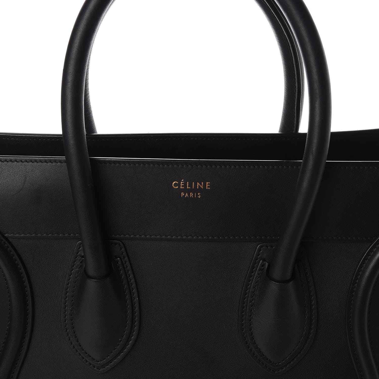 Celine Smooth Calfskin Mini Luggage Black 10 of 11