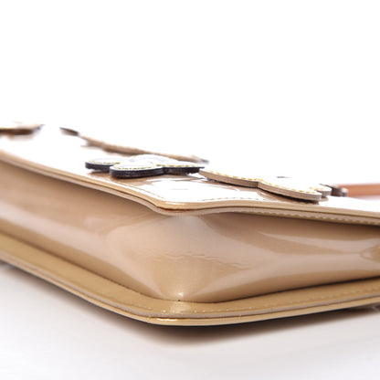 Louis Vuitton Vernis Lexington Fleurs Pochette Beige 10 of 14