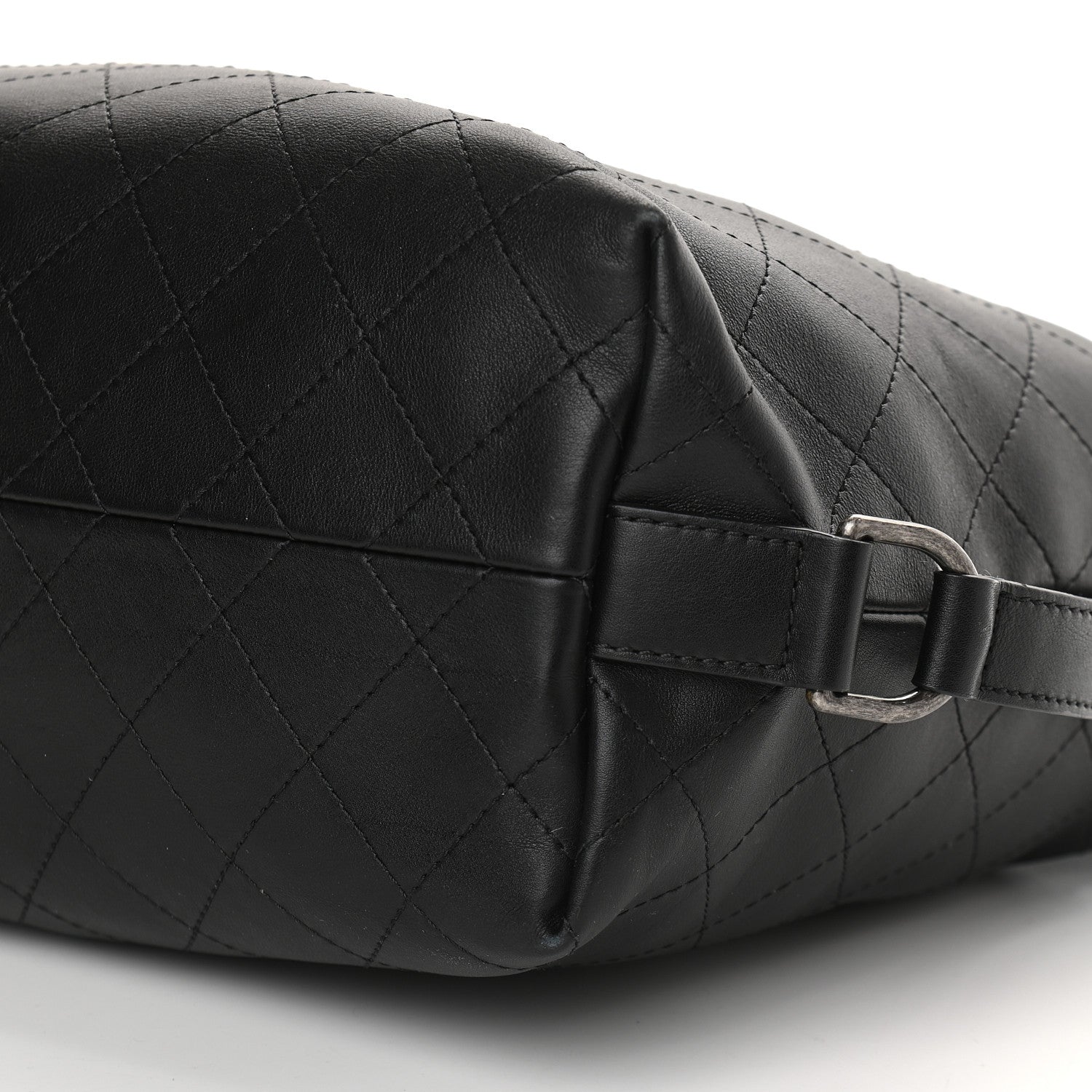 Chanel Calfskin Stitched Large Hobo Black 9 of 9