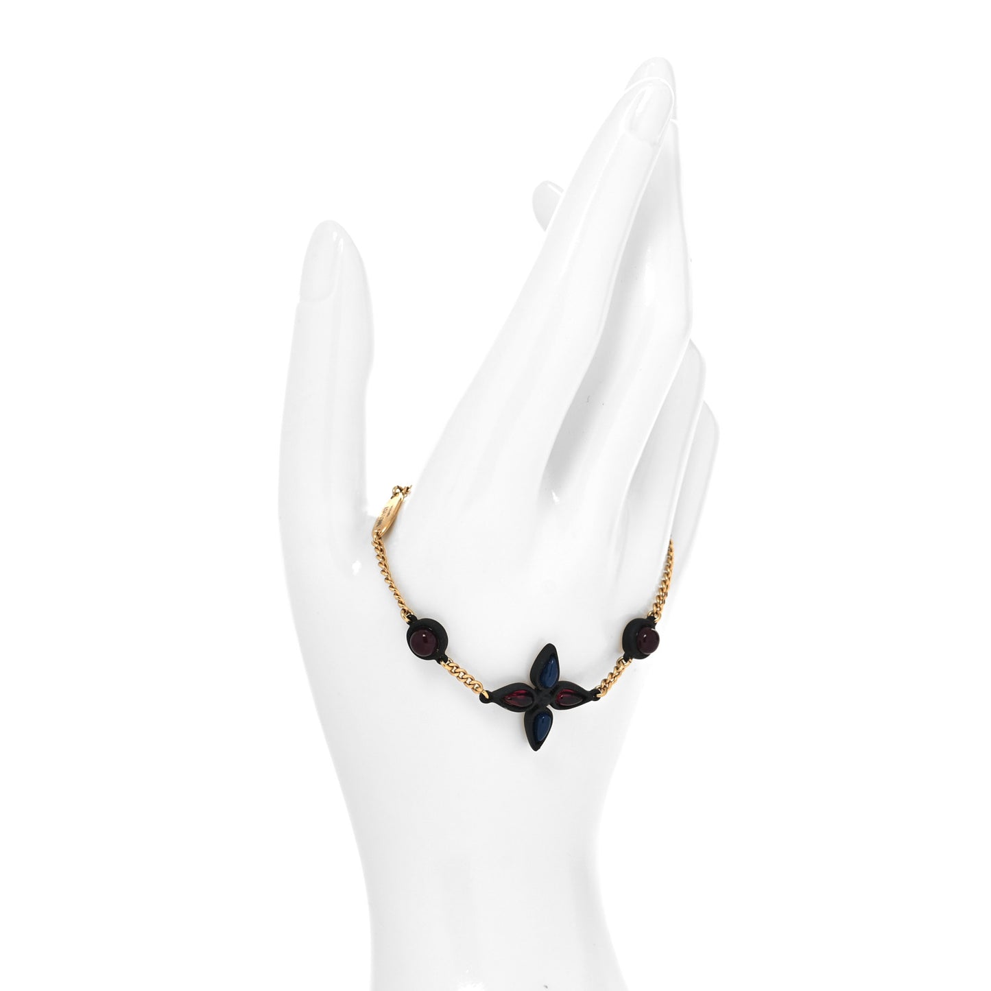 Monogram Bracelet Gold Black
