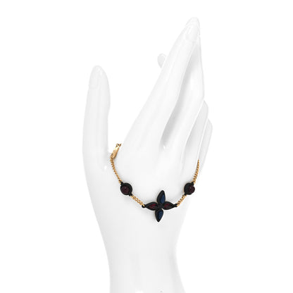 Louis Vuitton Monogram Bracelet Gold Black 2 of 6