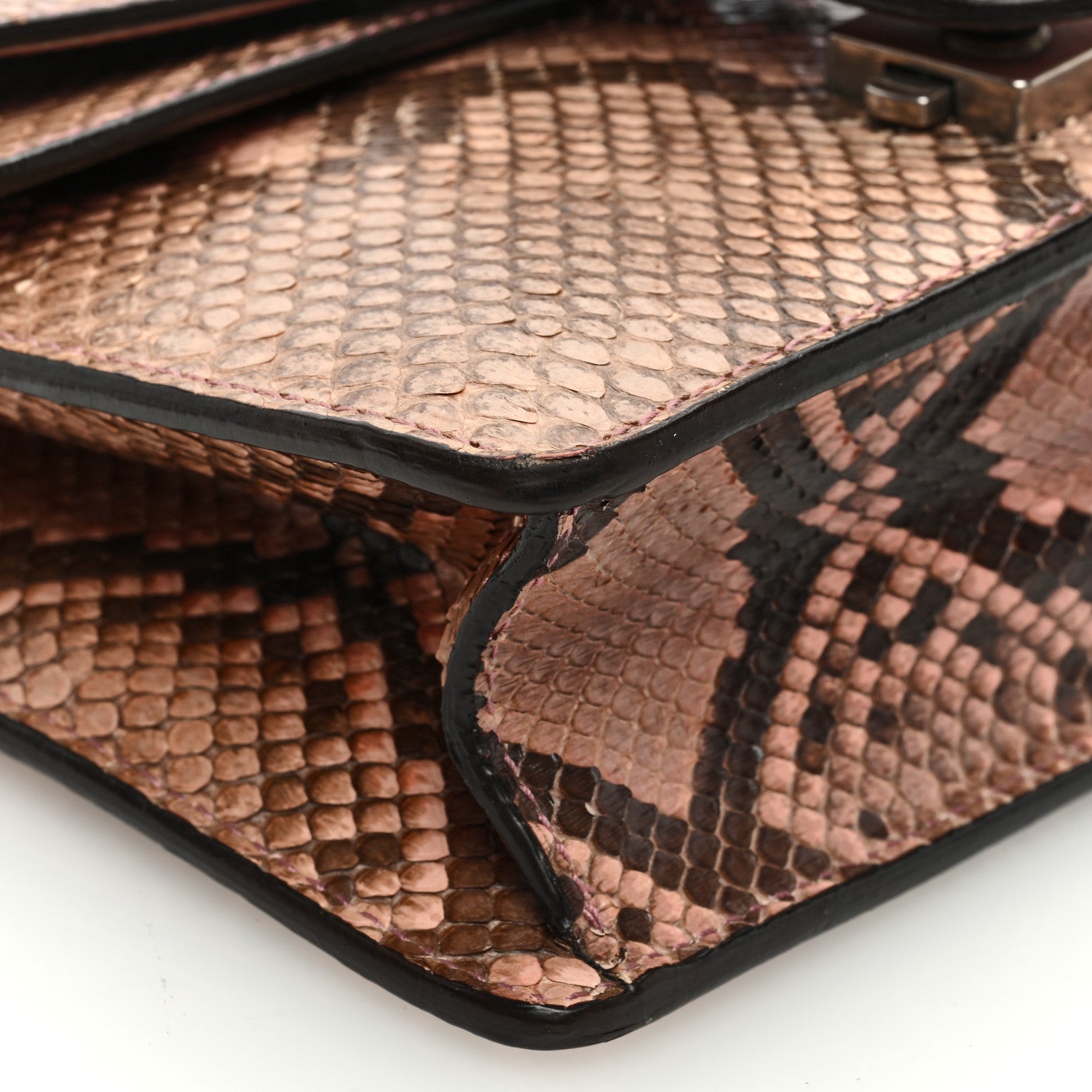 Gucci SnakeskinCrystal Mini Dionysus Shoulder Bag Pastel Pink 9 of 10