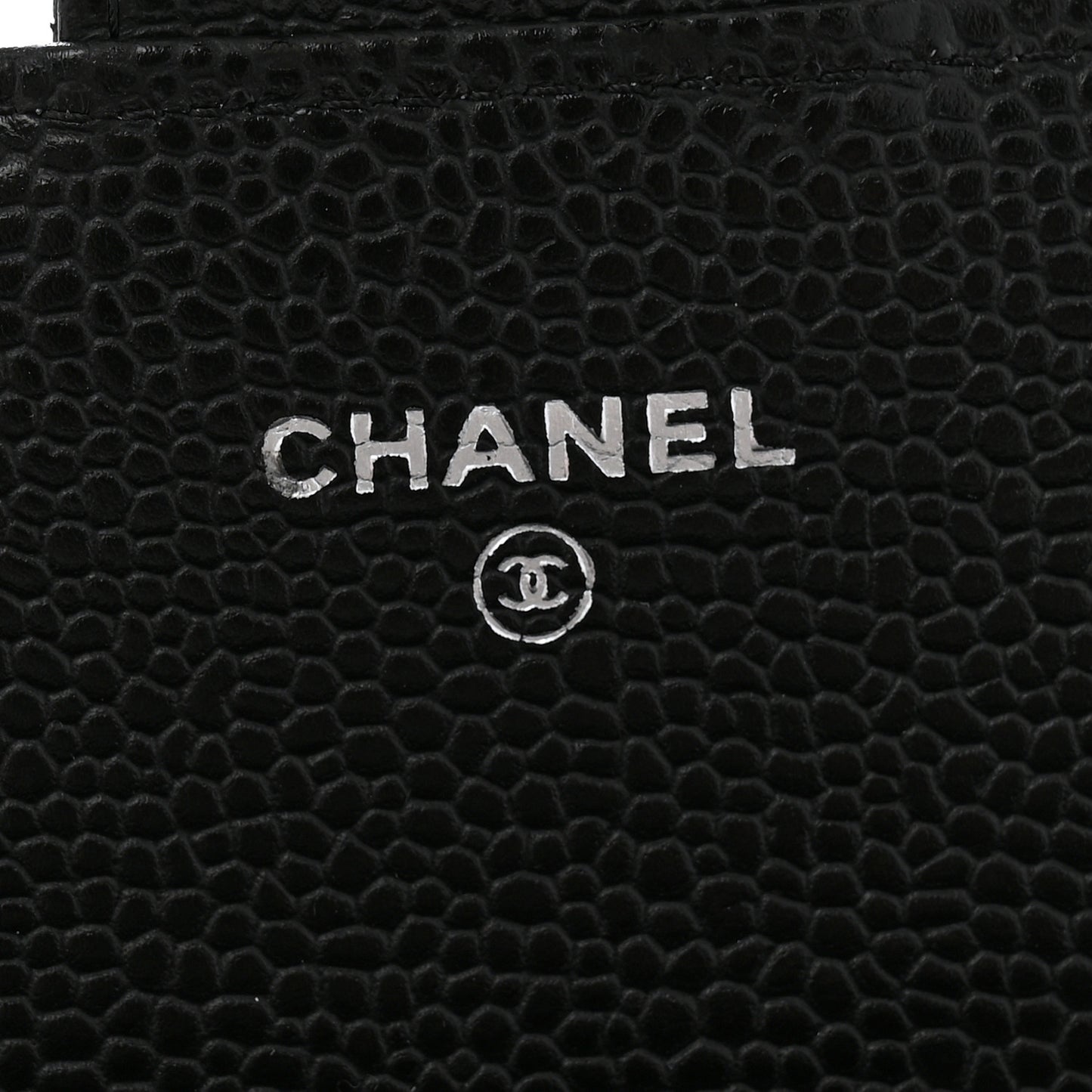 Caviar Quilted Large Gusset Flap Wallet Black
