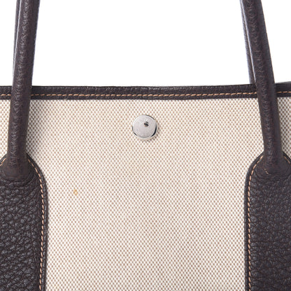 Hermes Toile Buffle Gala Garden Party Tote 36 MM Marron Fonce 9 of 13