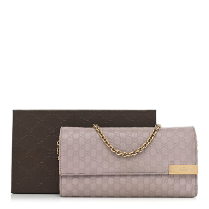 Gucci Soft Microguccissima Dice Chain Wallet Mauve 19 of 19