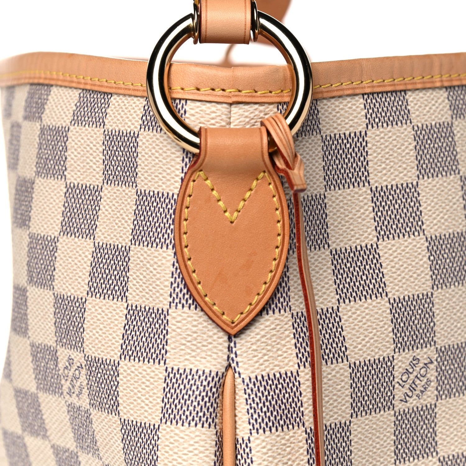 Louis Vuitton Damier Azur Delightful MM Rose Ballerine 11 of 12
