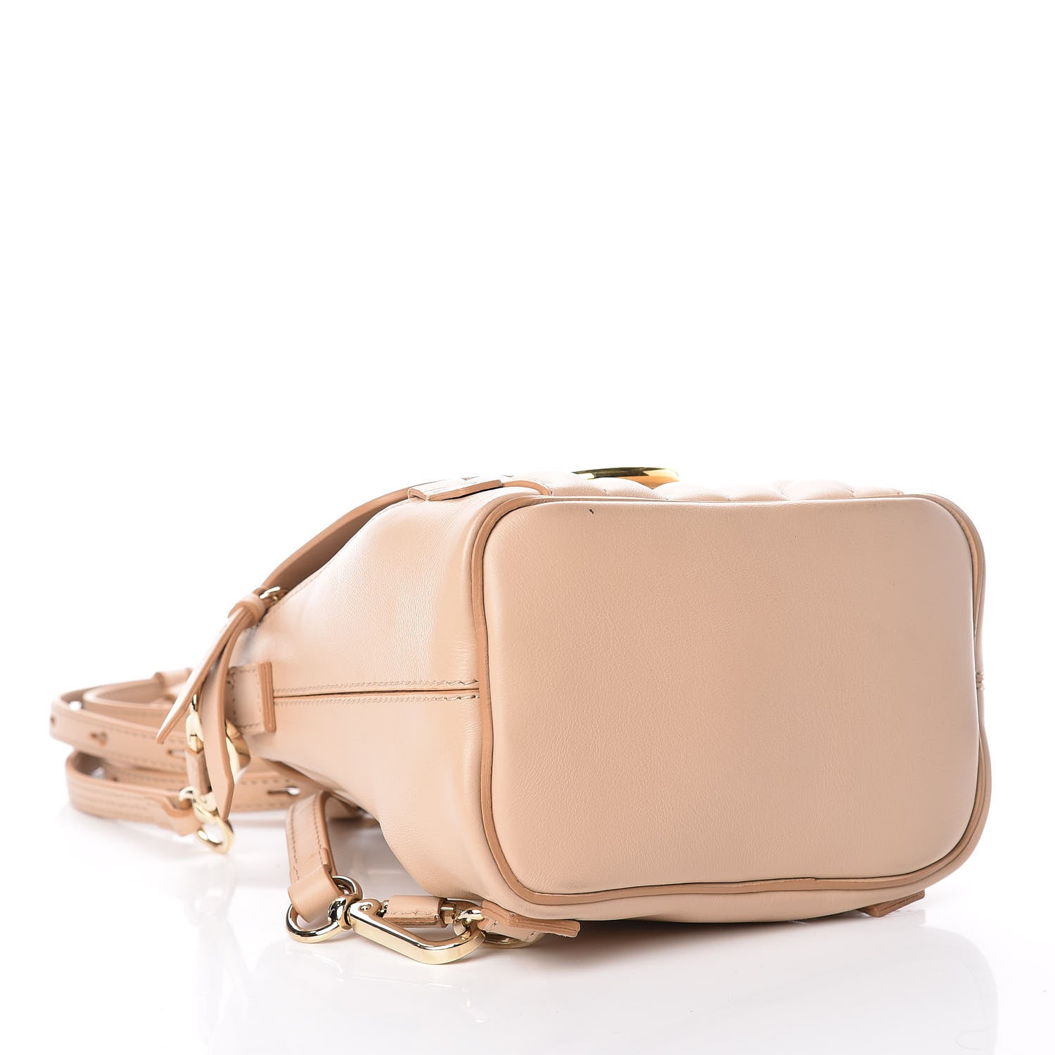 Chloe Calfskin Quilted Mini Faye Backpack Pearl Beige 5 of 12