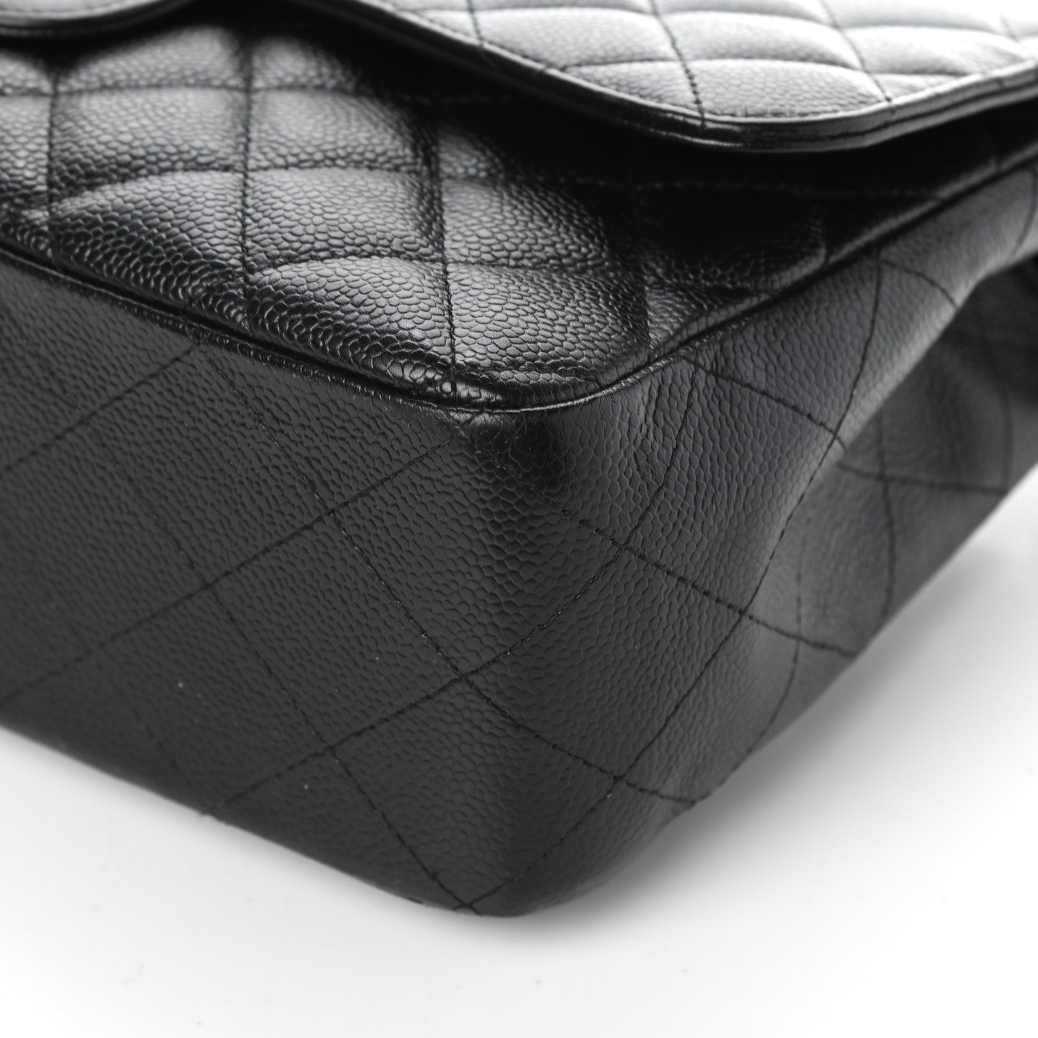 Chanel Caviar Quilted Jumbo Single Flap Black 10 of 10
