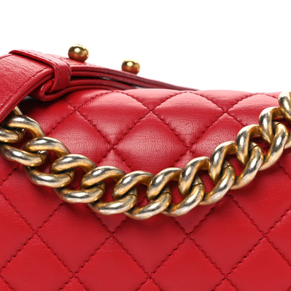Chanel Lambskin Quilted Small Boy Flap Red 7 of 9