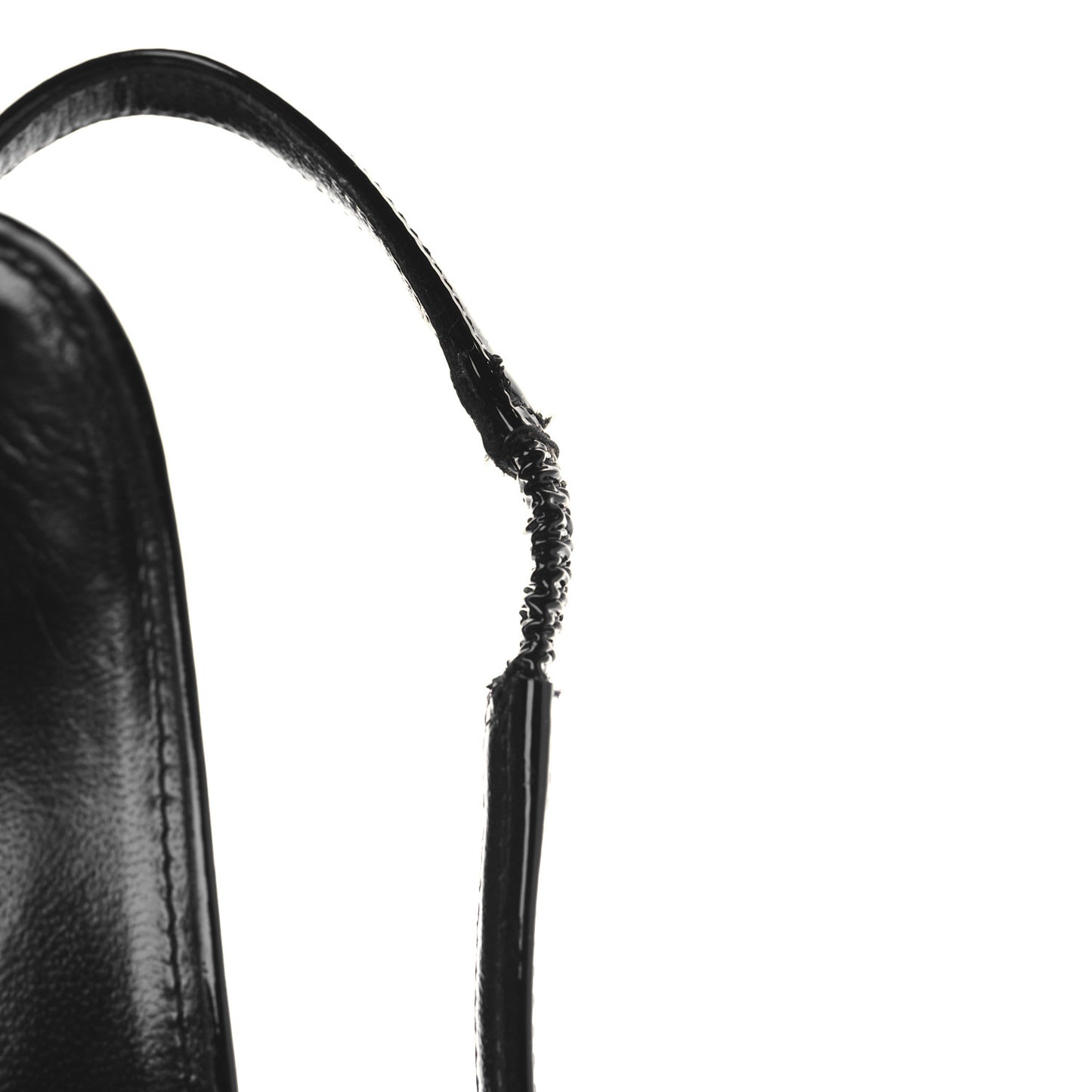 Patent Cap Toe Vesper Slingback Pumps 39 Black