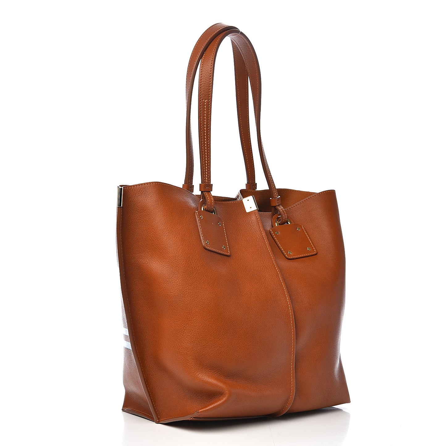 Smooth Calfskin Medium Vick Tote Caramel