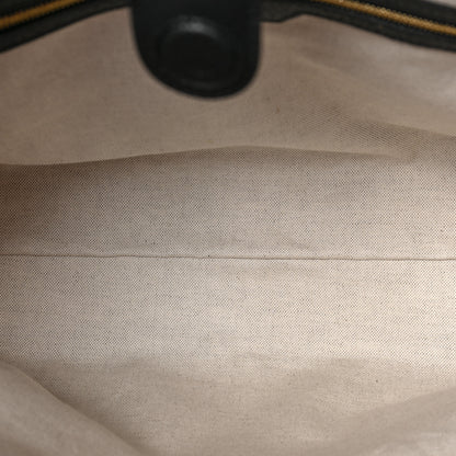 Gucci Jacquard Black Denim GG Monogram Medium Ophidia Shopping Tote Black Ivory 5 of 8