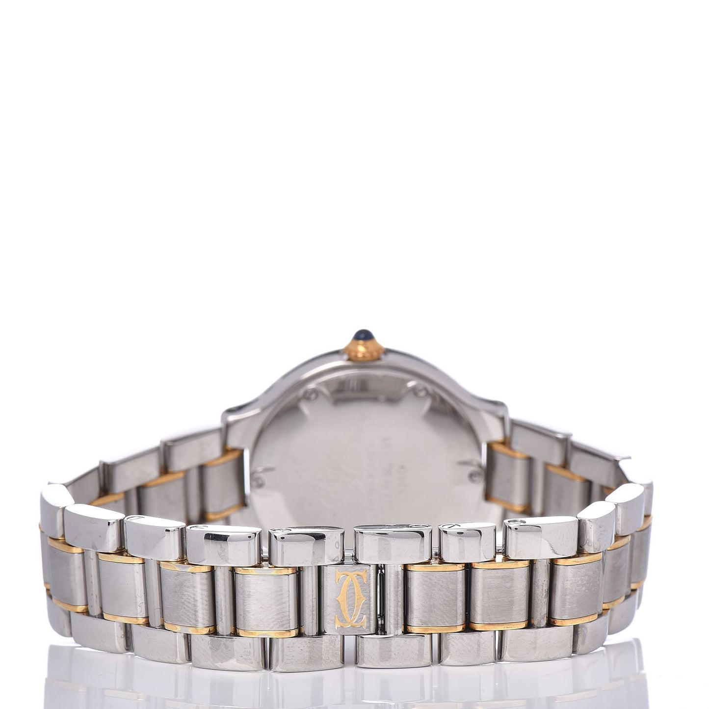 Stainless Steel 18K Yellow Gold 28mm Must De 21 Quartz Watch