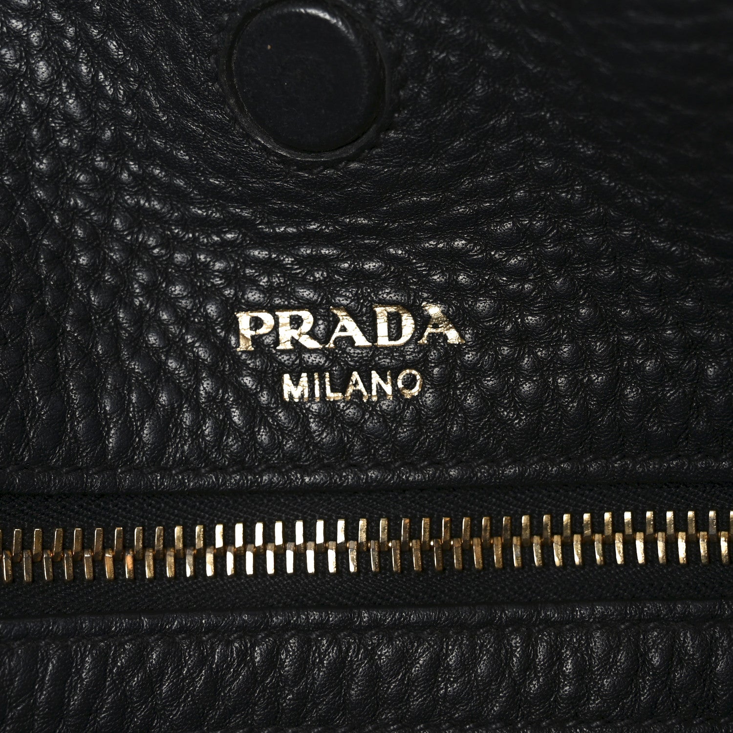 Prada Vitello Daino Pocket Shopping Tote Black 6 of 9